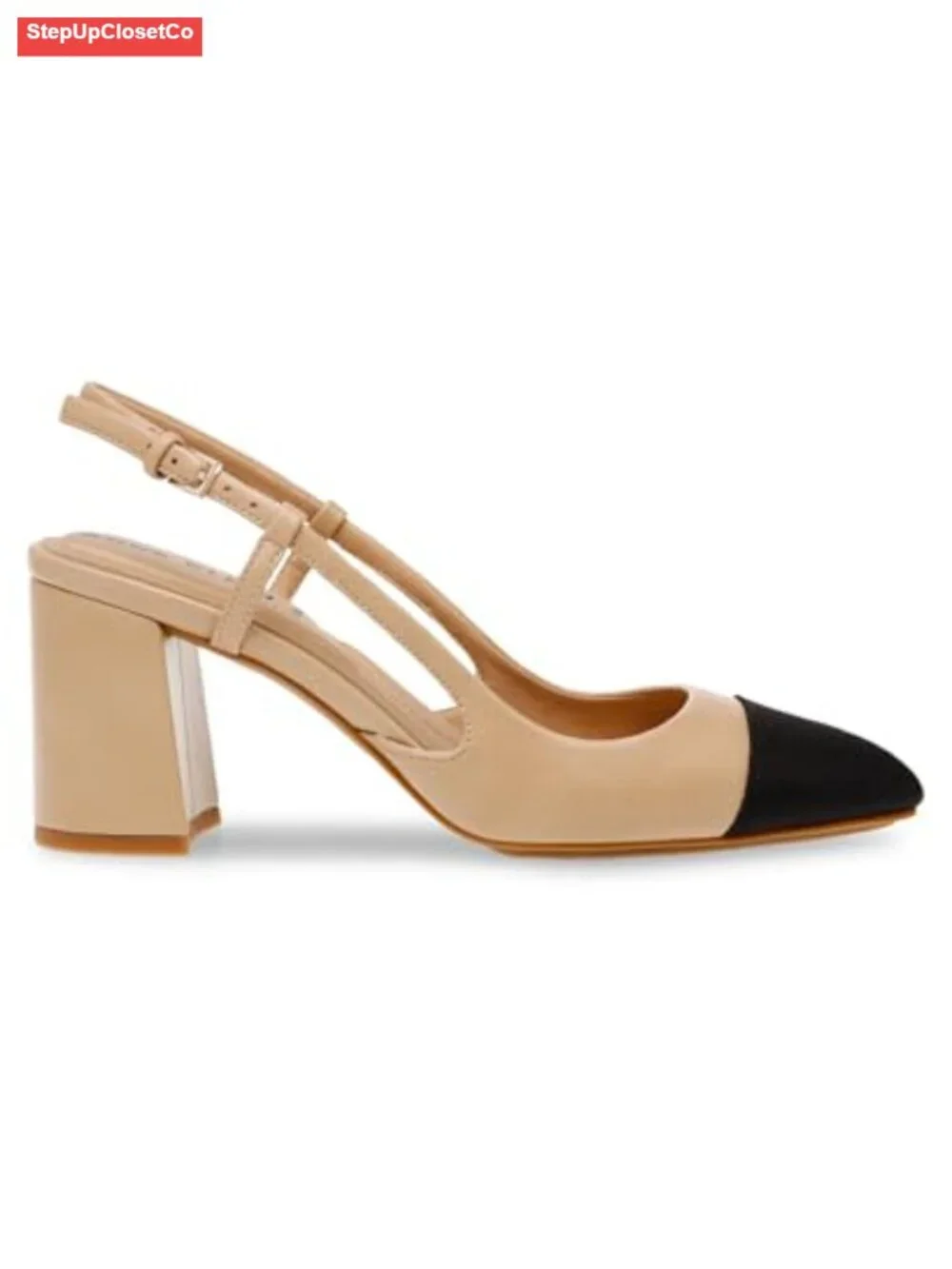 Anne Klein Sling Back Pump Ankle Buckle Pointed Toe Heels iFlex
